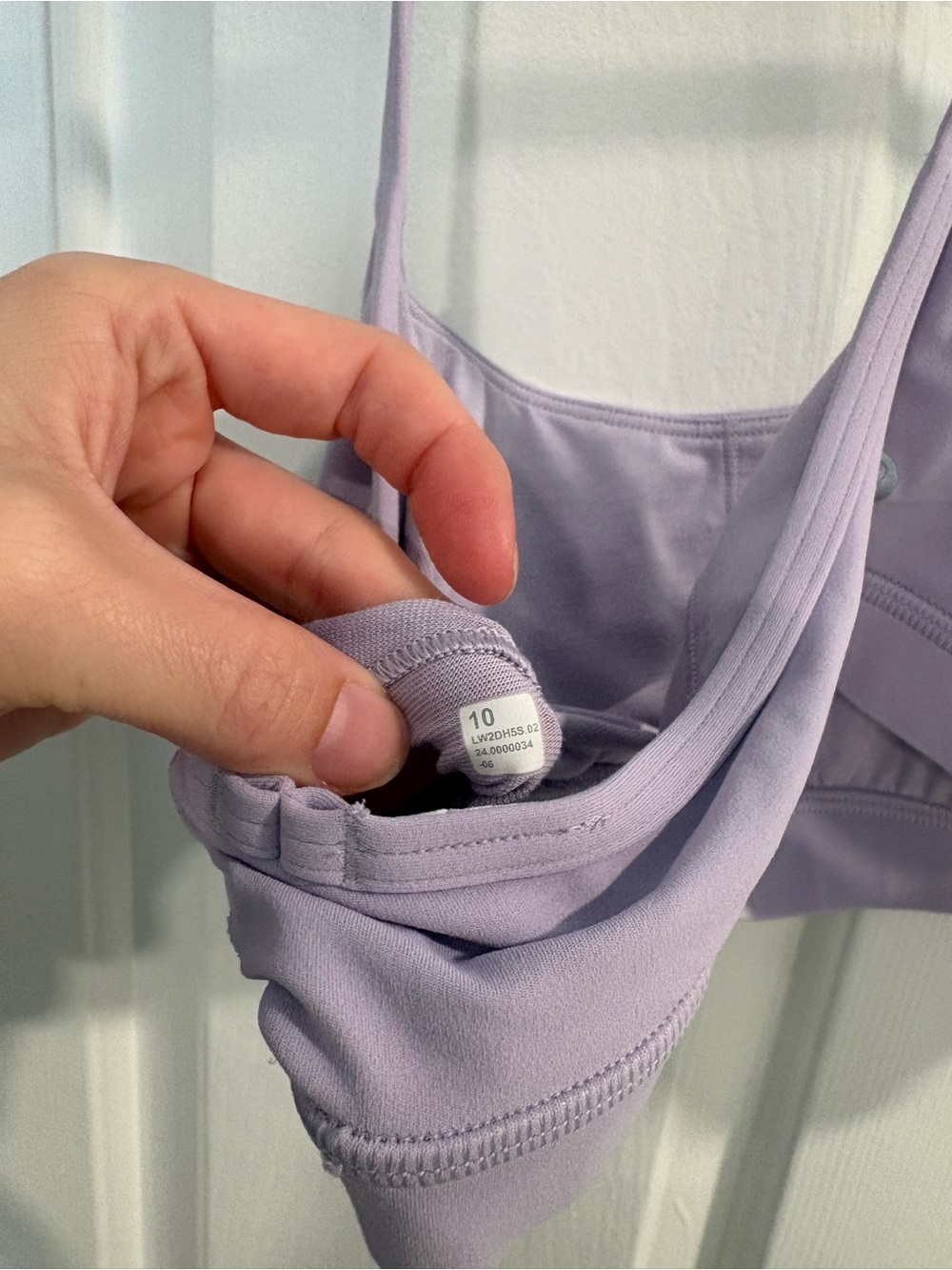 lululemon athletica Flow Y Bra in Serene Blue Size 10 - Picture 6 of 6